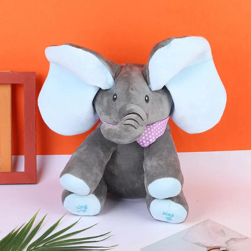 Elefante de Pelúcia que Canta e Interage